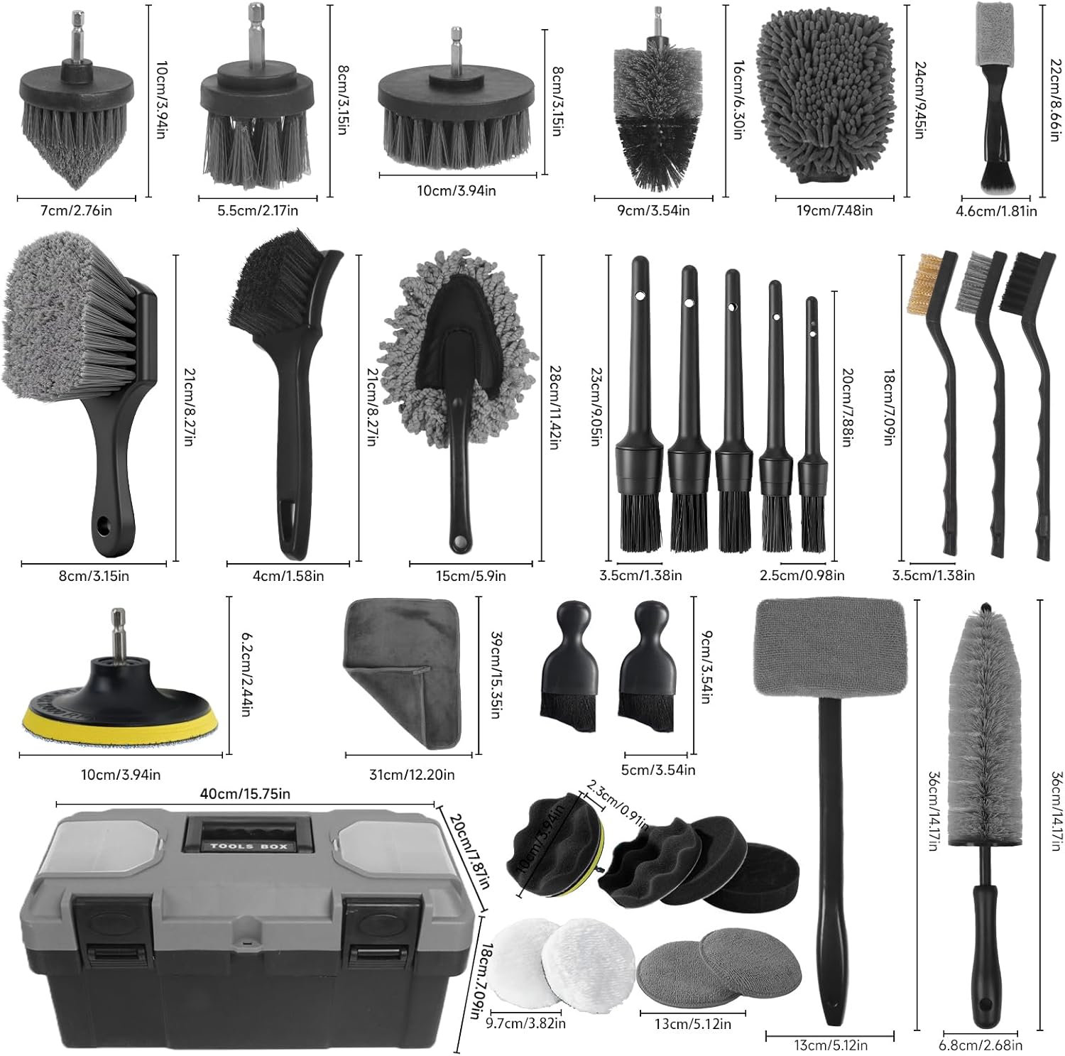 Car Detailing Kit, 36Pcs Profe - Interior Detailing Kit incelemesi ve fiyatı