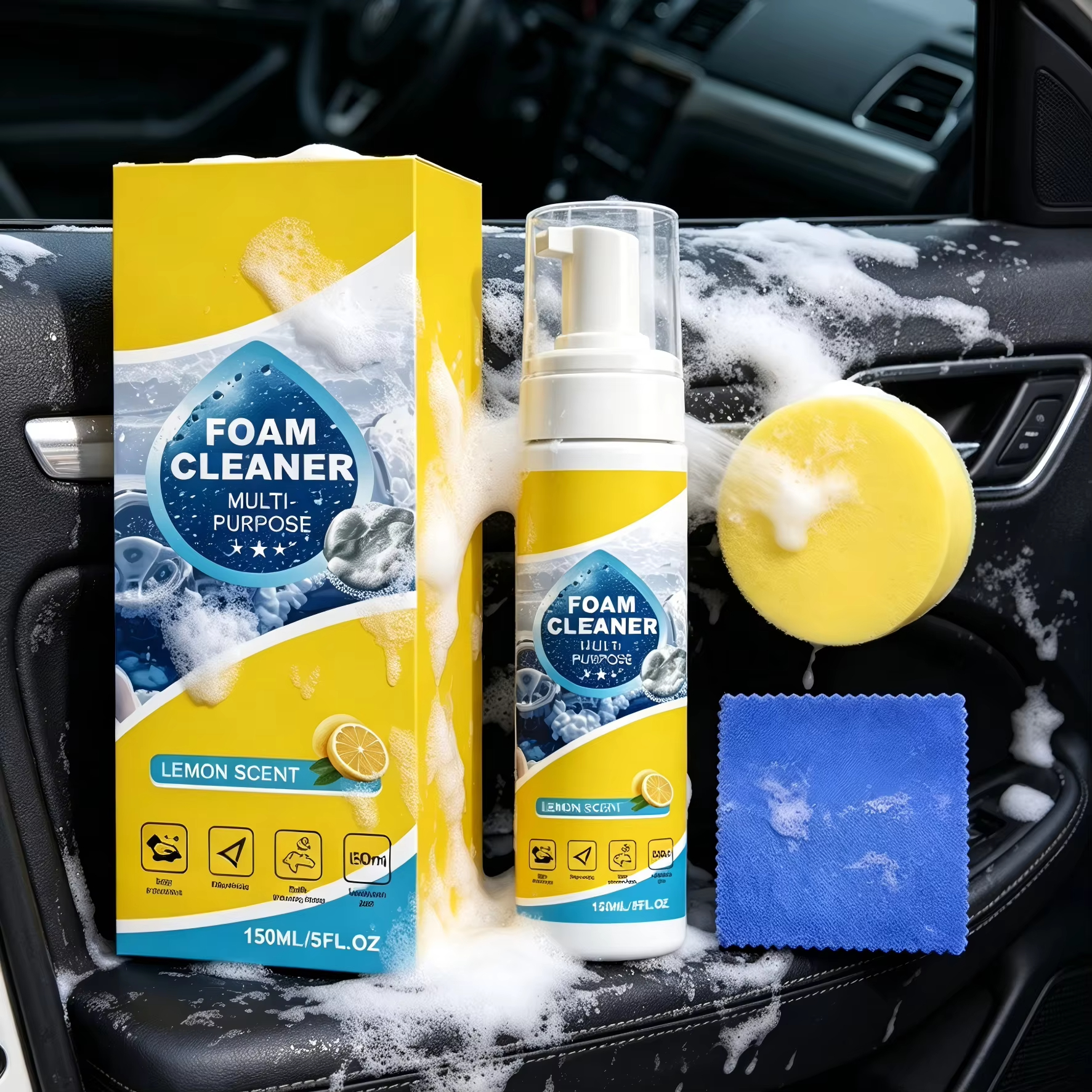 Multi-Purpose Foam Car Interio - Leather Cleaner Interior incelemesi ve fiyatı