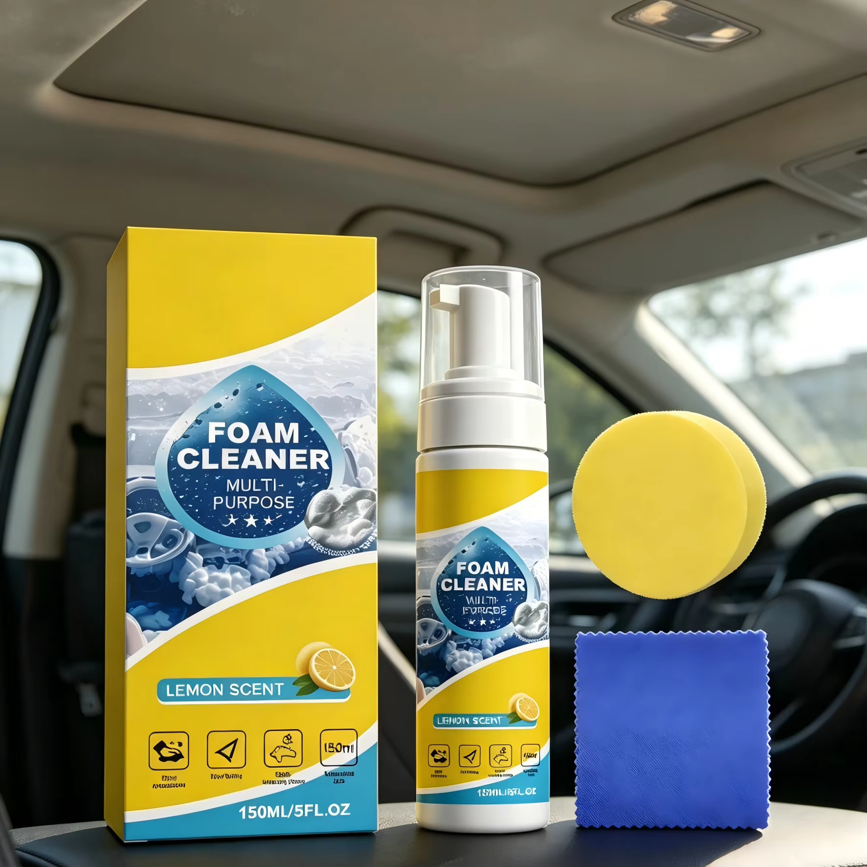Multi-Purpose Foam Car Interio - Leather Cleaner Interior incelemesi ve fiyatı