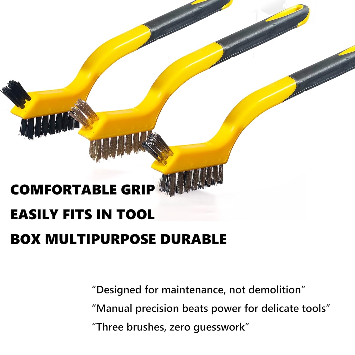 6-Piece Wire Brush Set: Brass, - Detailing Brush Set incelemesi ve fiyatı
