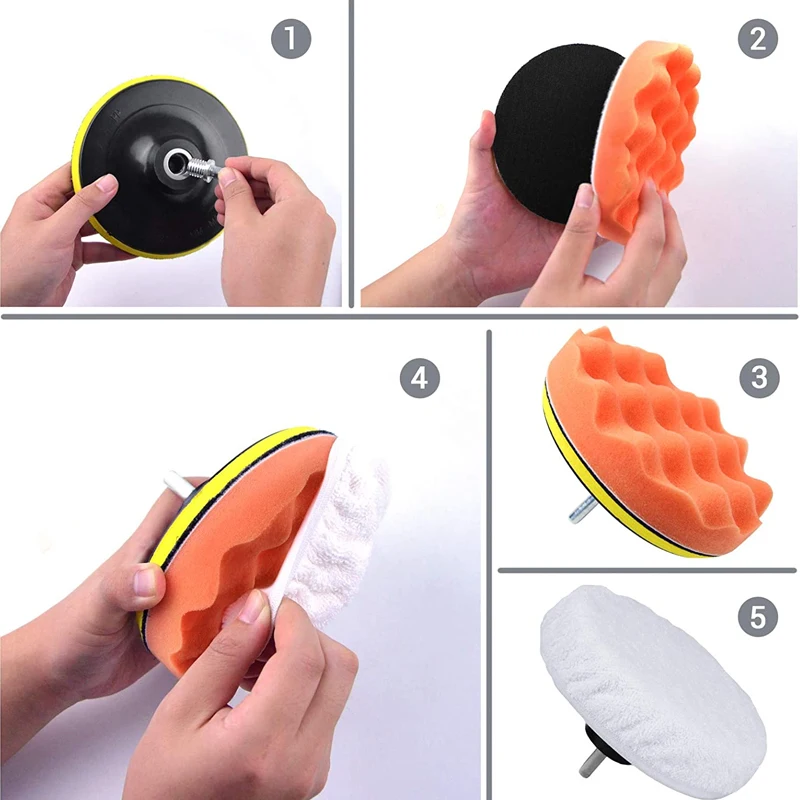 6pcs/8pcs/set Car Polishing Sp - Polish Pad Set Buffer incelemesi ve fiyatı