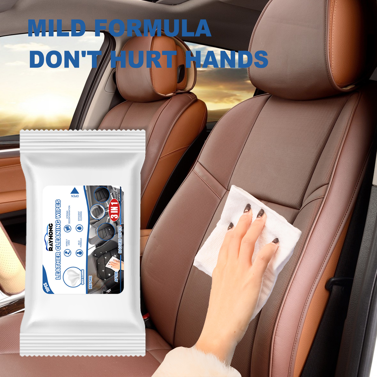 Car Leather Cleaning Wipes, Se - Dirt Brush Interior incelemesi ve fiyatı
