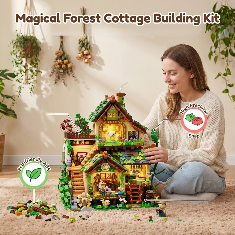 Whimsical Forest Elf Cottage B - Interior Detailing Kit incelemesi ve fiyatı