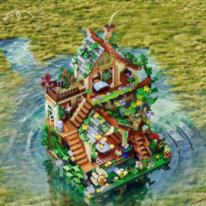 Whimsical Forest Elf Cottage B - Interior Detailing Kit incelemesi ve fiyatı