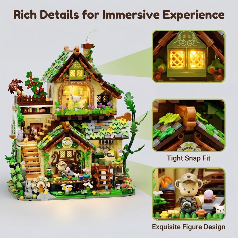 Whimsical Forest Elf Cottage B - Interior Detailing Kit incelemesi ve fiyatı