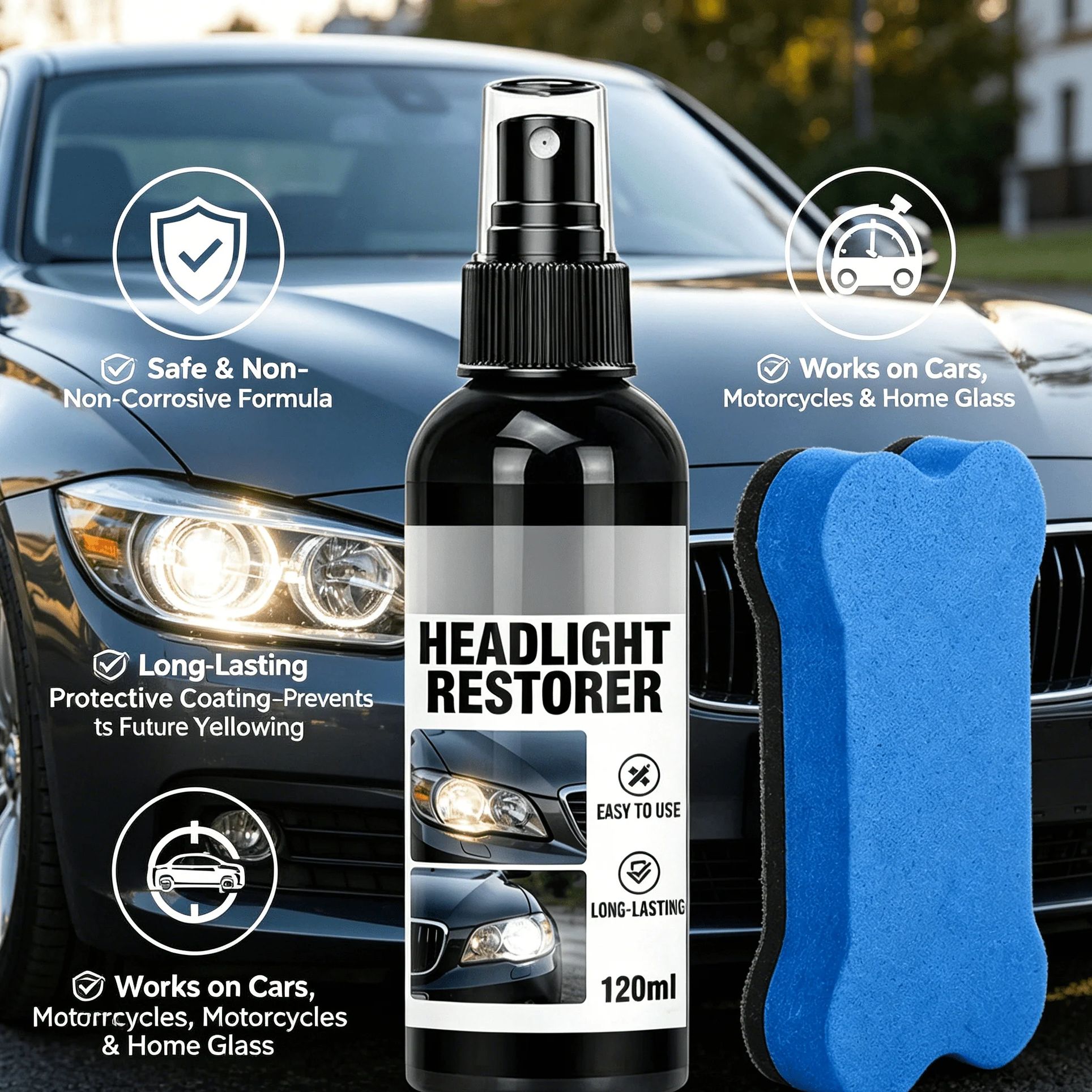 120ml Black Shine Plastic Rest - Trim Restorer Plastic incelemesi ve fiyatı