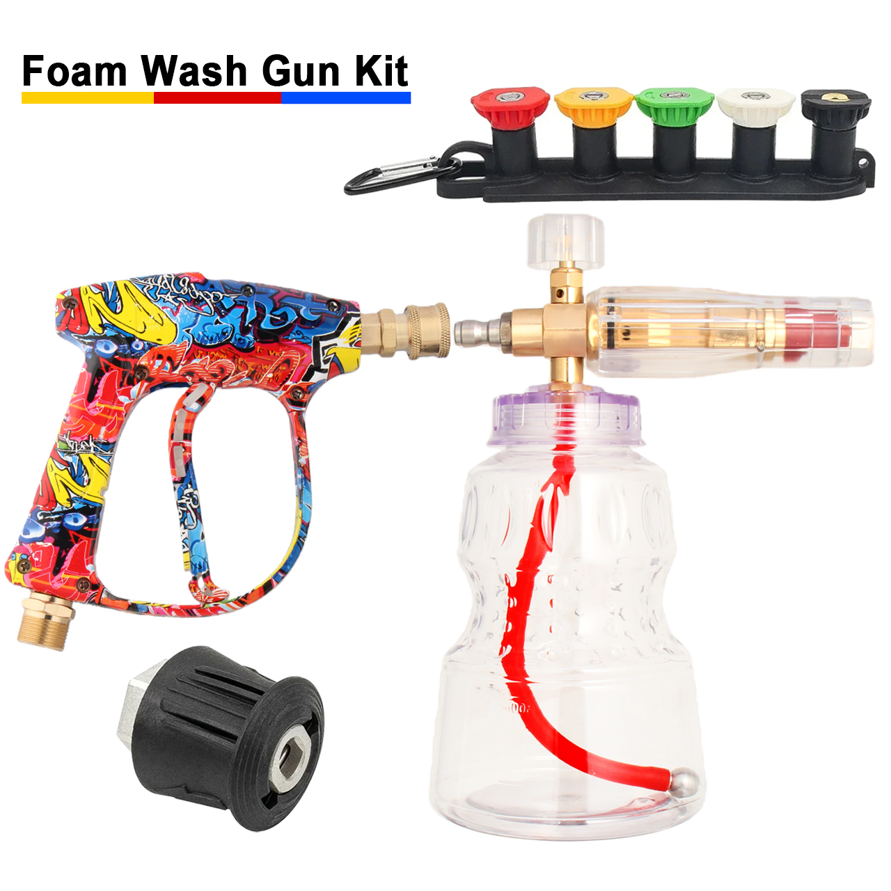 Vibrant Painted Spray Gun + Al - Foam Cannon Car Wash incelemesi ve fiyatı