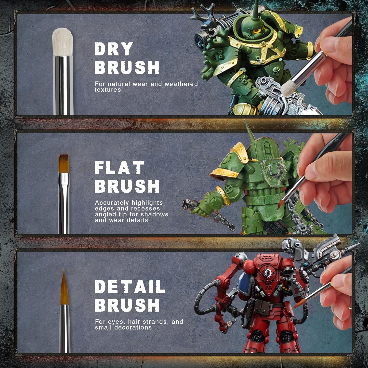 20Pcs Miniature Paint Brushes  - Detailing Brush Set incelemesi ve fiyatı