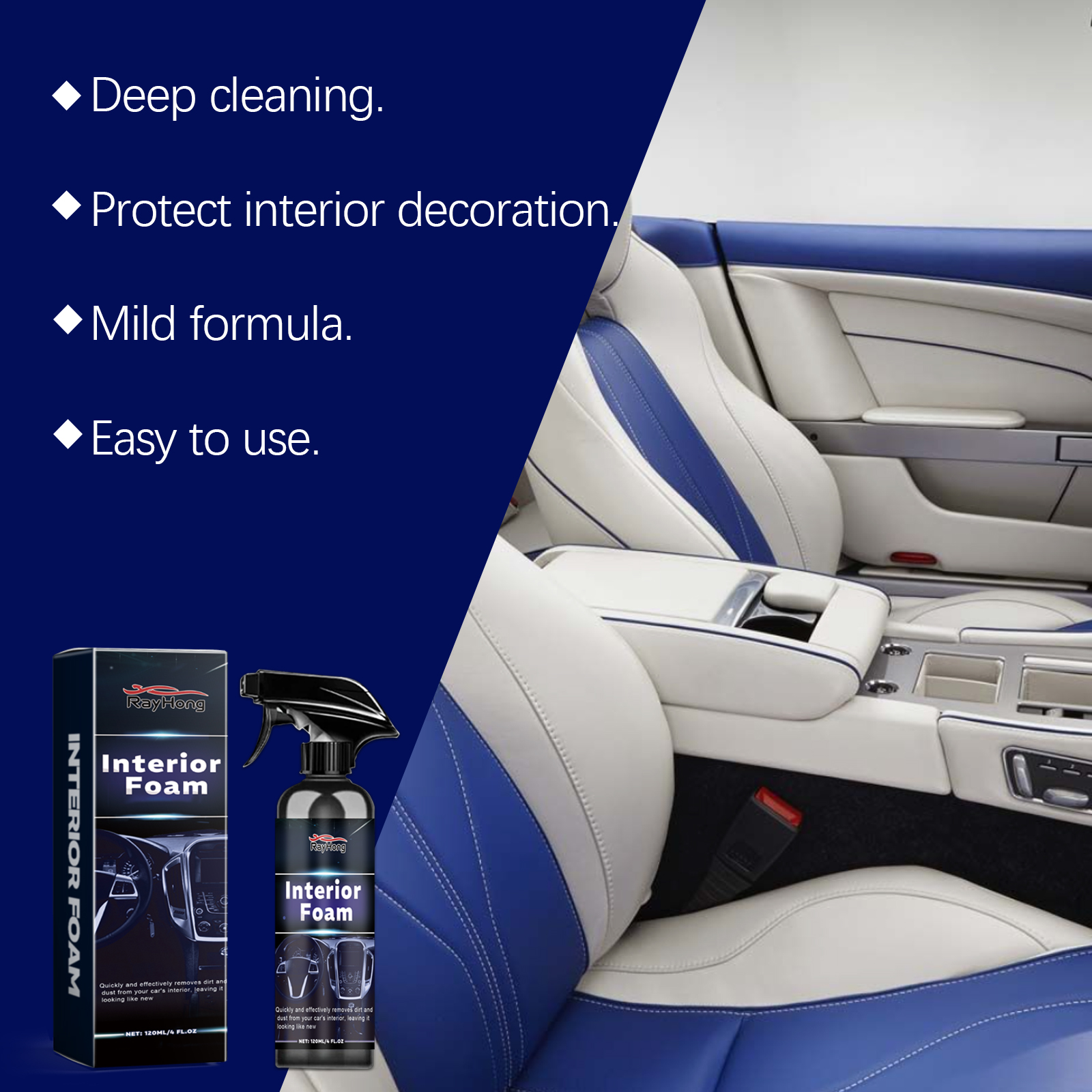 Multi-purpose Car Interior Foa - Seat Cleaner Fabric incelemesi ve fiyatı