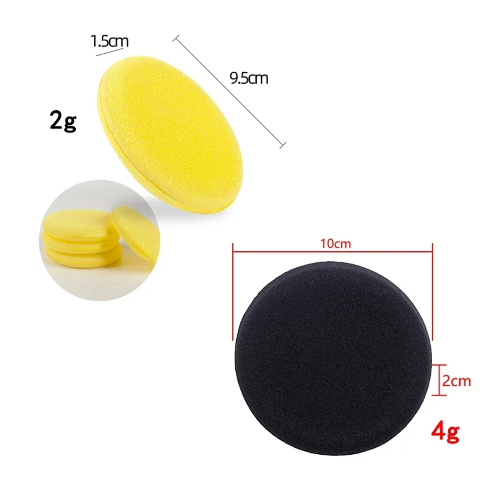 50pcs Round Car Ultra Soft Foa - Wax Applicator Pad incelemesi ve fiyatı