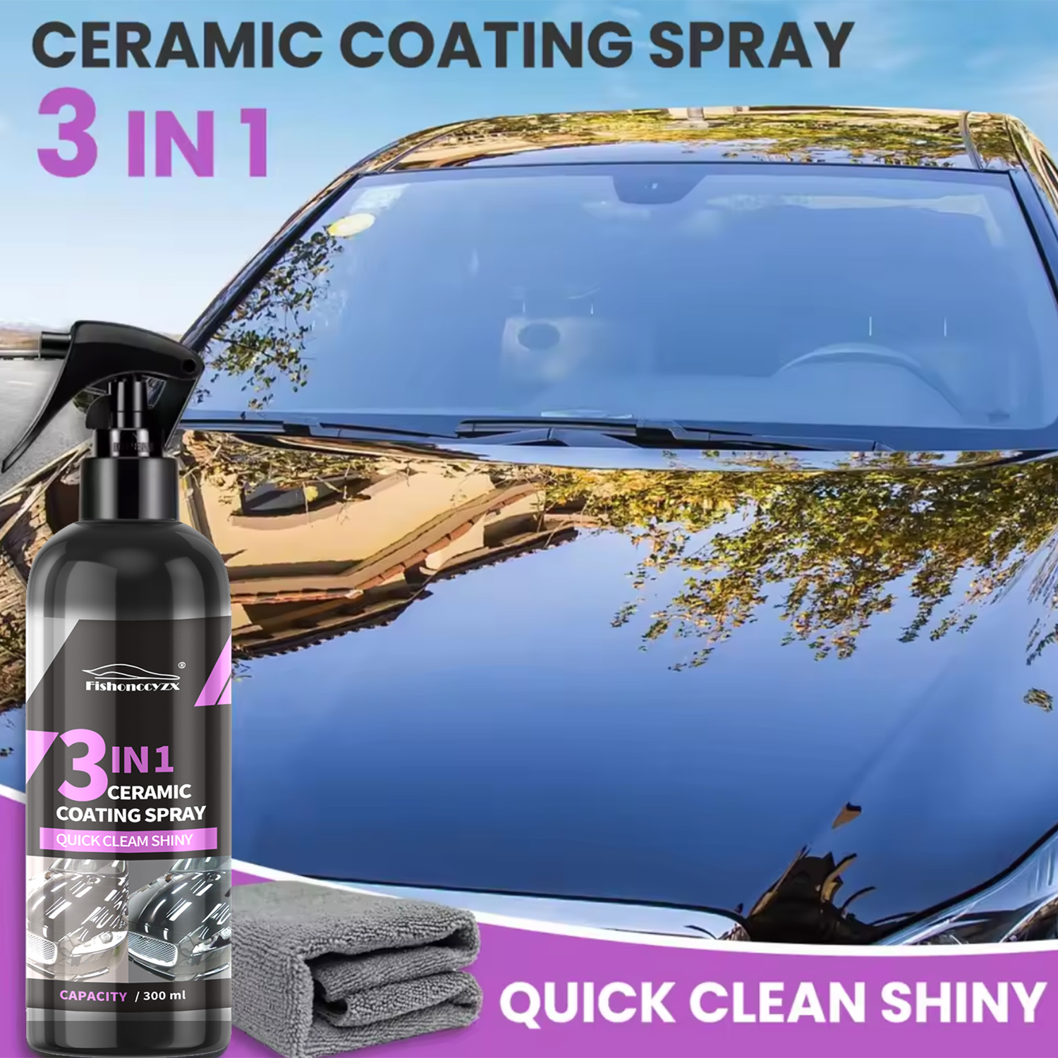 3 in 1 Car Ceramic Liquid Coat - Car Wax Ceramic Coating incelemesi ve fiyatı