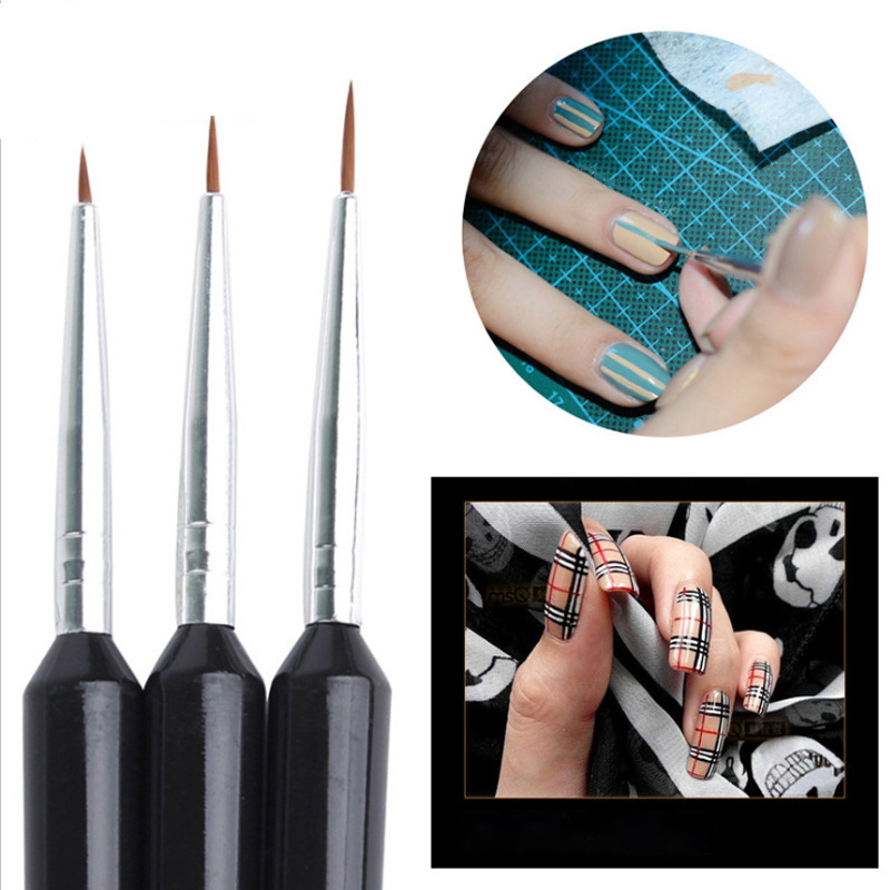 3Pcs Ultra-fine Nail Art Liner - Detailing Brush Set incelemesi ve fiyatı
