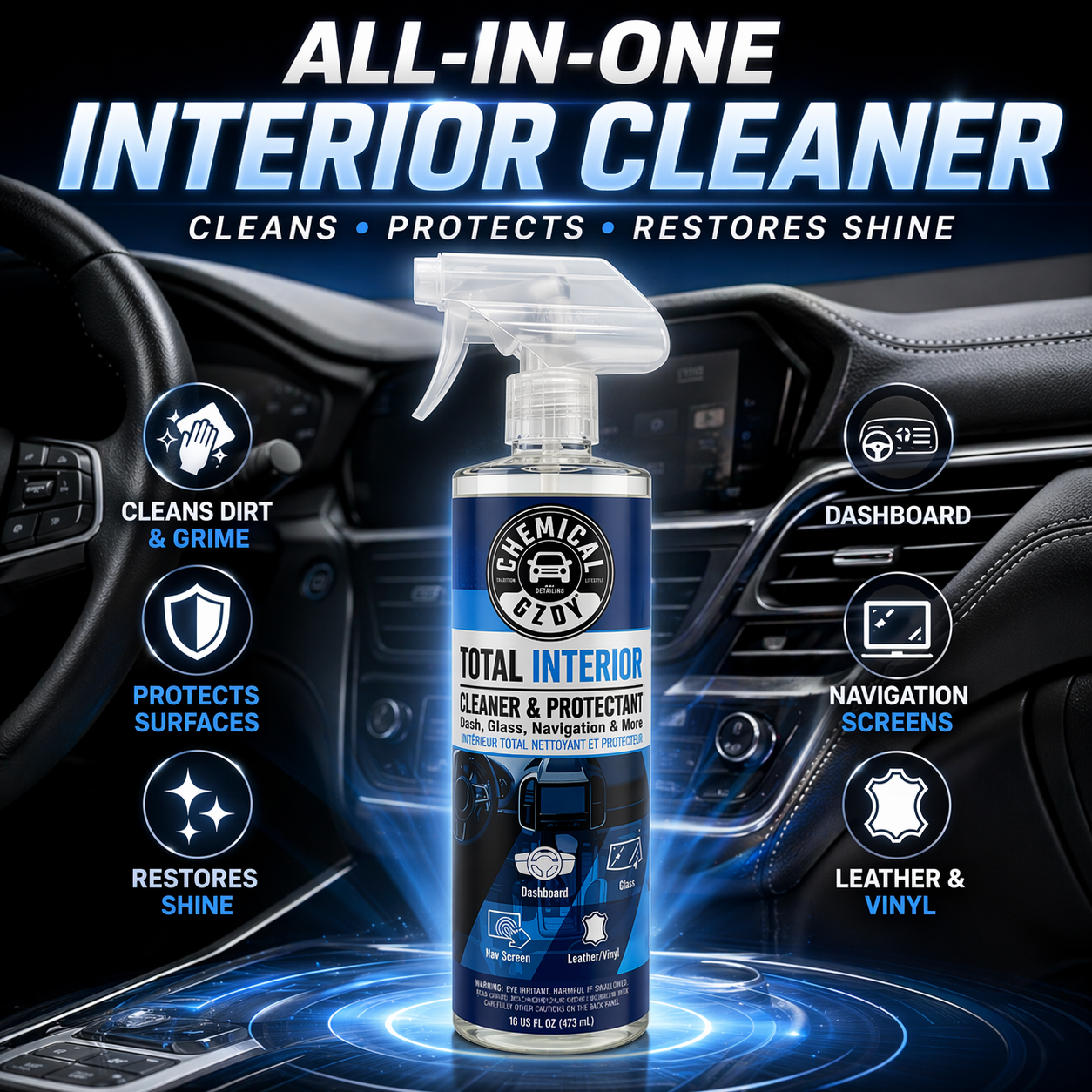 Total Interior Cleaner 473ml – - Leather Cleaner Interior incelemesi ve fiyatı