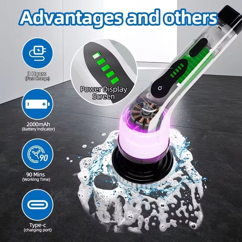 Wireless Electric Spin Scrubbe - Car Cleaning Brush incelemesi ve fiyatı