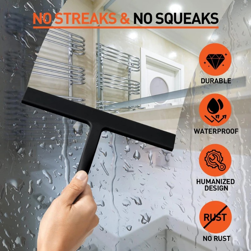 Matte Black Silicone Squeegee  - Glass Cleaner Streak incelemesi ve fiyatı