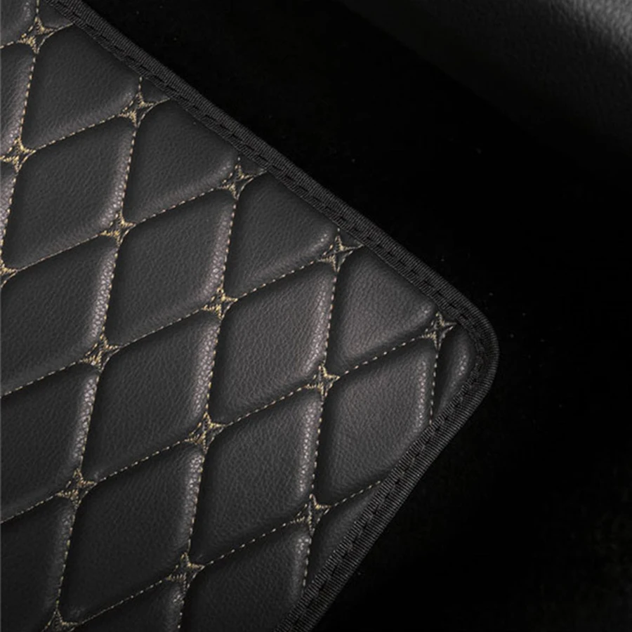 4pcs PU Leather Black Car Floo - Leather Cleaner Interior incelemesi ve fiyatı