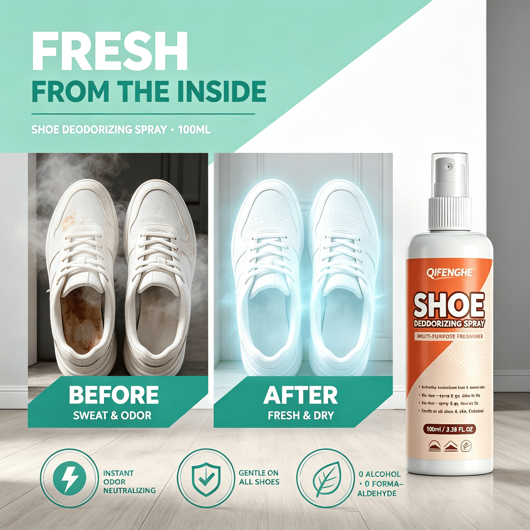 Shoe Deodorizer Spray 100ml –  - Odor Eliminator Car incelemesi ve fiyatı